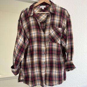 Topshop Murphy Check Shirt/ Flannel